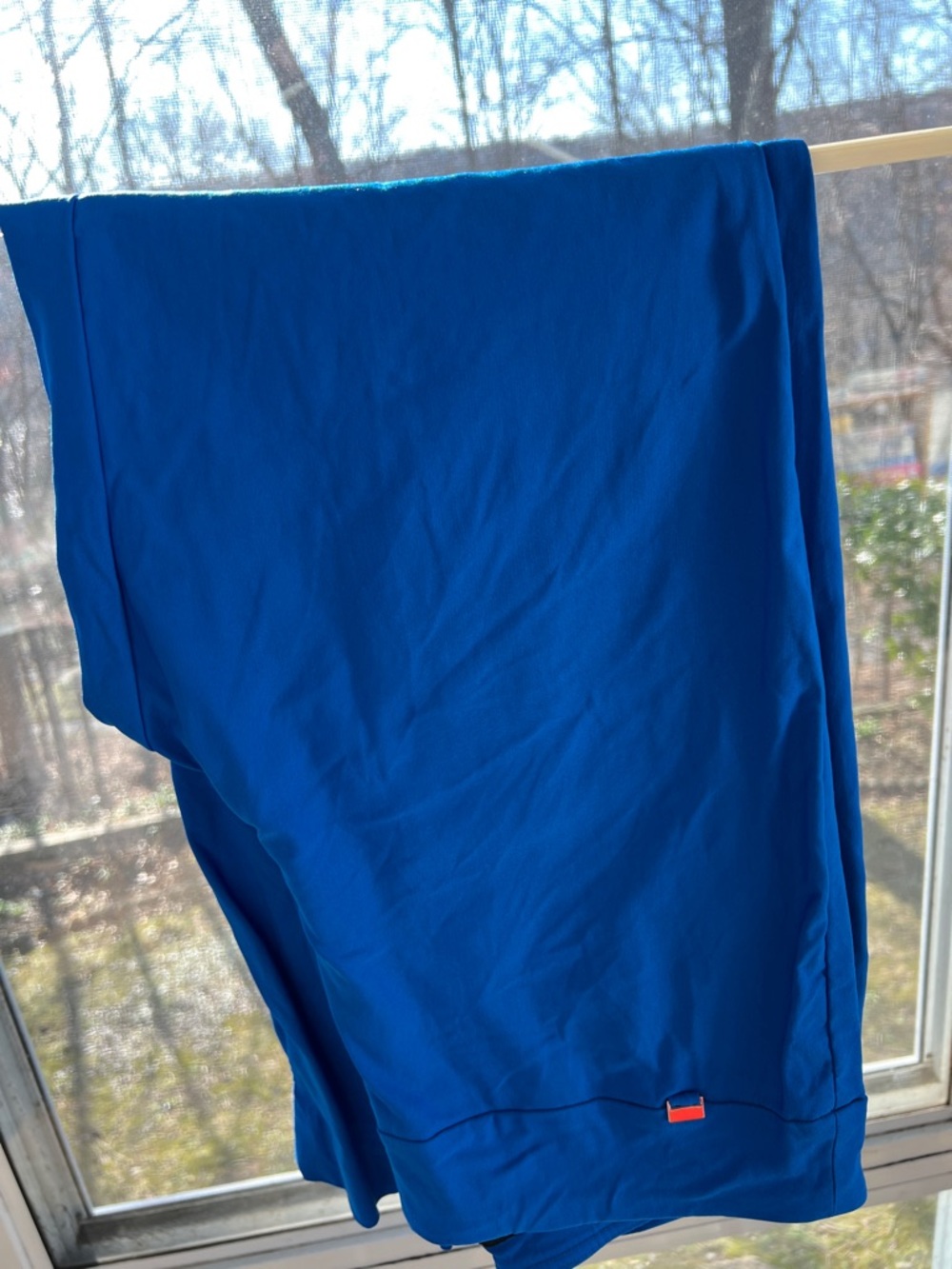 Bright Royal Blue Pants with Small Logo Tab